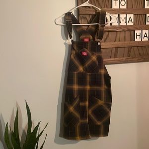 Plaid dickies jumper dress